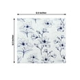 thumbnail image 6 of BalsaCircle 50 White and Blue Plain Soft 2 Ply Square Table Paper Napkins with Magnolia Flowers Print Party Events Decorations, 6 of 8