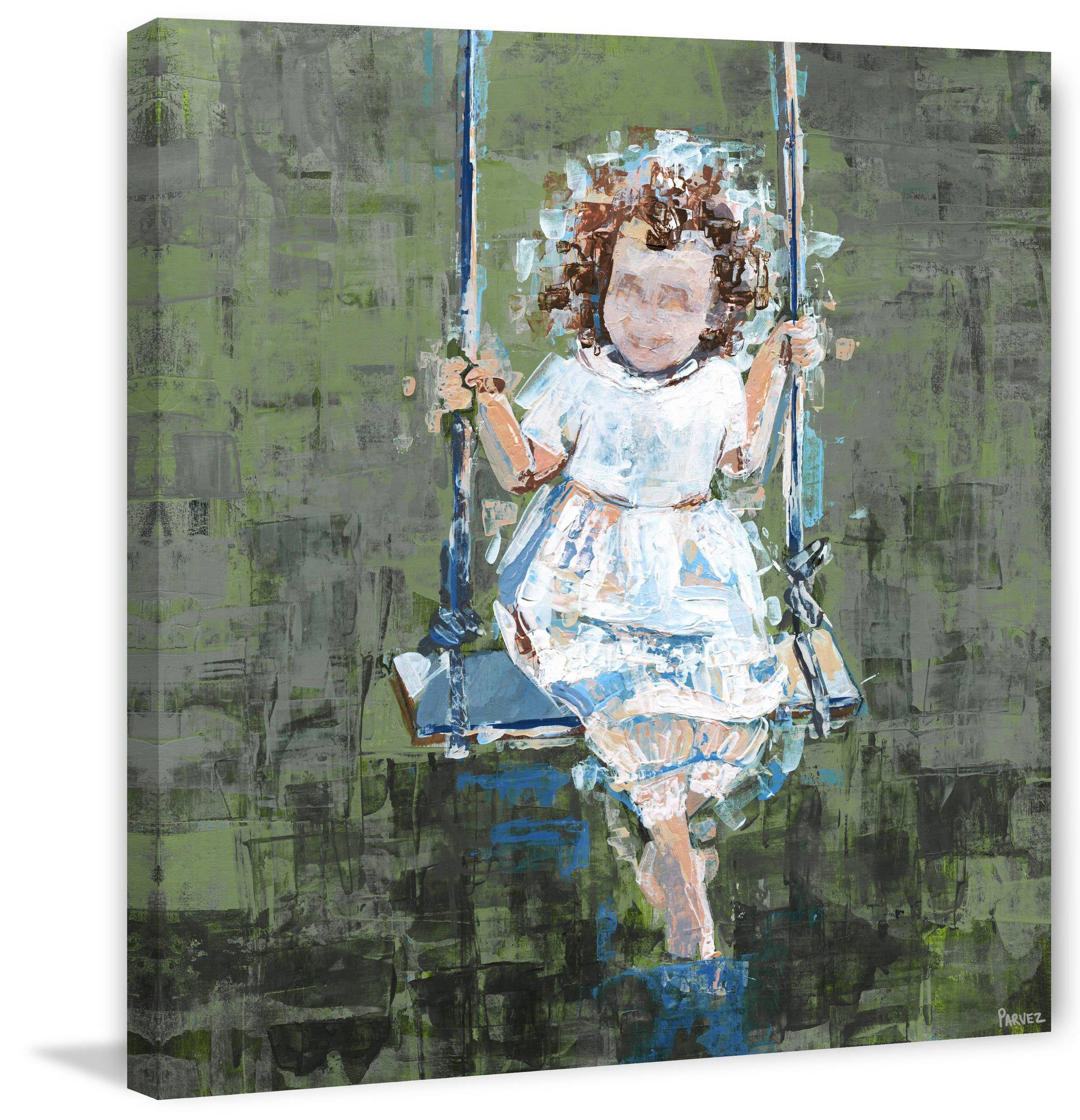 Parvez Taj Happy Swing Canvas Wall Art