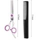 thumbnail image 2 of Tijeras Peluqueria Inox Rosa Tijeras Dientes + Peine Negro Adepaton CJWUS-3978, 2 of 6