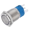 thumbnail image 4 of 16mm LED Auto Reset 1NO 1NC Metal Interruptor de botón para la modificación del coche (luz blanca 220V), 4 of 8