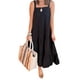 thumbnail image 5 of Sunloudy Vestido midi sin mangas para mujer, vestido de playa con volantes sueltos de color sólido sin mangas de verano Sunloudy  S M L XL, 5 of 7
