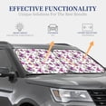 thumbnail image 4 of Balery 2 Piece Violets Flowers Car Windshield Sun Shade|Foldable Front Windshield Shade for Car Front Window for Most Sedans SUV Truck-Medium, 4 of 7