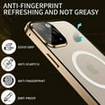 thumbnail image 2 of Feishell for iPhone 14 Pro 6.1 inch Clear Slim Case,Luxury Plating Frame Strong Magnetic Support Wireless Charging Shockproof All-Inclusive Lens Protector Back Cover.For iPhone 14 Pro,Gold, 2 of 7