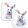 thumbnail image 2 of Rabbit Gift Bow Heart Night Lights Plug into Wall LED with Auto Light Sensor Warm Light for Kids Hallway Bedroom Living Room Kitchen Bathroom Set of 2, 2 of 7