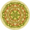 thumbnail image 1 of Ahgly Tapis de Zone Rond Lavable en Machine Intérieur Transitionnel Brun Doré Foncé, 4 Pieds Rond, 1 of 7