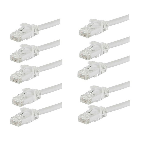 axGear CAT6 1.5F UTP CAT 6 Network Cable Riser Ethernet RJ45 LAN Wire Cord 10 PCS