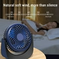 thumbnail image 3 of TopLLC Desktop Small Fan Rechargeable Desktop Fan Portable Office Student Dormitory Home Mini Fan Mute on Clearance, 3 of 8