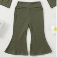 thumbnail image 6 of Sngxgn Baby Girl's 2pc Rib Long Sleeve Romper and Pant Set(AG,120), 6 of 6