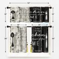 thumbnail image 3 of 36 Inch Kitchen Curtains Black Gray Farmhouse Rustic Window Curtains and Valances Set of 3, Vintage Knife Spoon Country Wooden Wood Short Tier Curtain for Kitchen,Vintage Small Kitchen Decor, 3 of 6