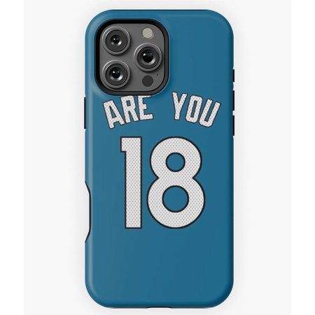 Are You 18 White Letters Phone Case for iPhone 16 15 14 13 12 11 Pro Max