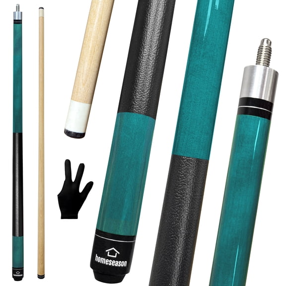 Pool Cue, 58" Pool Cue Sticks with 13MM Tips 3D Printing Leather Grip 18 19 20 21 oz, Professional Billiard Cues Players for Bar House Pool Table Sports 8/9 Ball