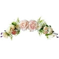 thumbnail image 4 of Artificial Peony Flower Swag Wedding Arch Flowers Artificial Floral Swag Decorative Swag for Lintel Wedding Arch Front Door Decor, 4 of 7
