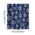 thumbnail image 2 of Wzzjkit Rideau de Douche en Polyester Imprimé Flocon de Neige Hiver Noël Salle de Bain, 2 of 3