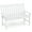White, variant on Barara King Outdoor Bench, Patio Benches for Outdoors,52 Inch All-Weather HDPE Outdoor Bench with Backrest and Armrests-White