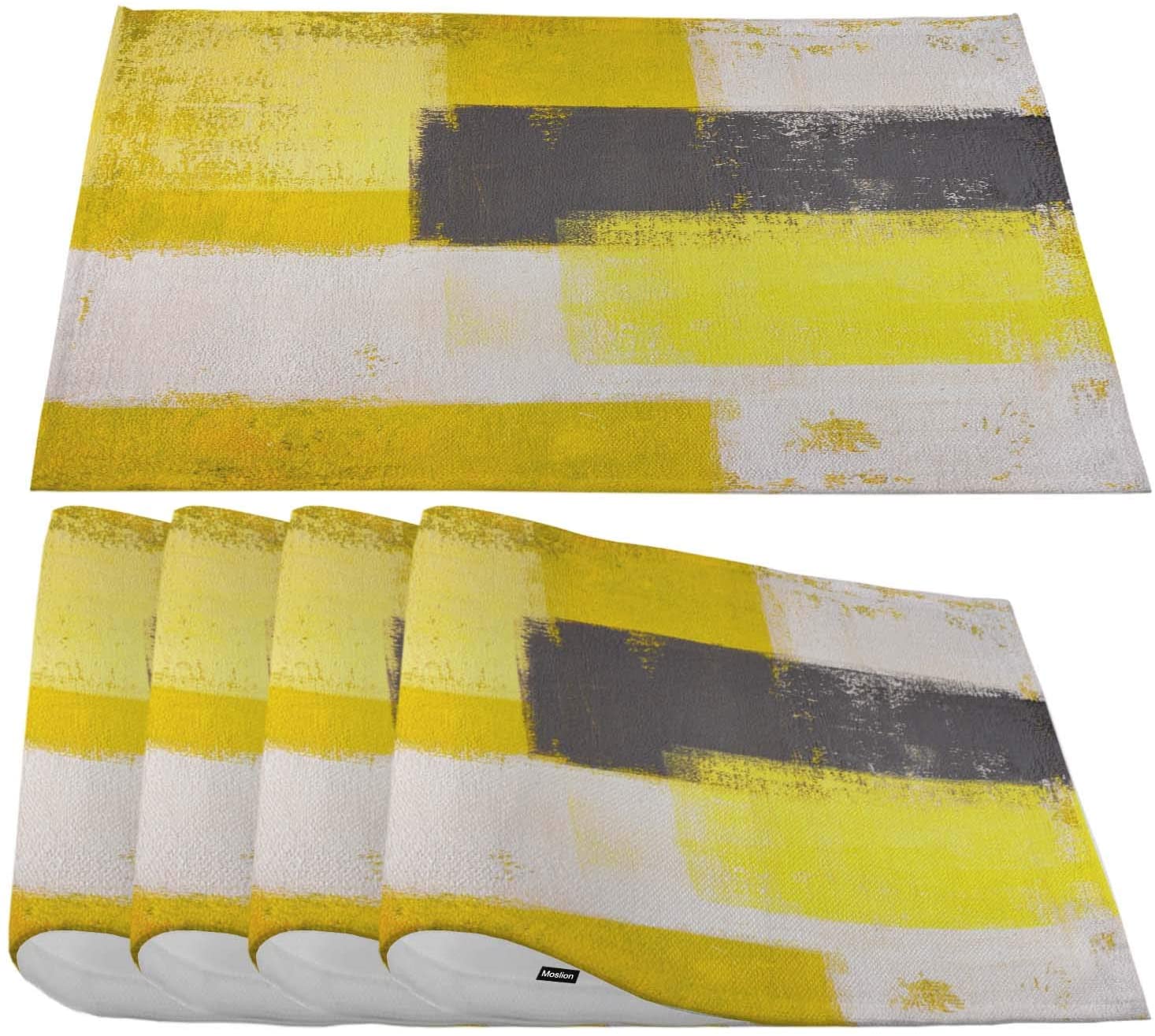 Grey and Yellow Placemats