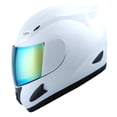 thumbnail image 1 of Casco de moto 1Storm Mechanic blanco brillante aprobado por el DOT, 1 of 4