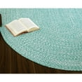 thumbnail image 2 of Leslie Country Light Green & White Area Rug Oval 2' x 3' Oval, 2 of 5