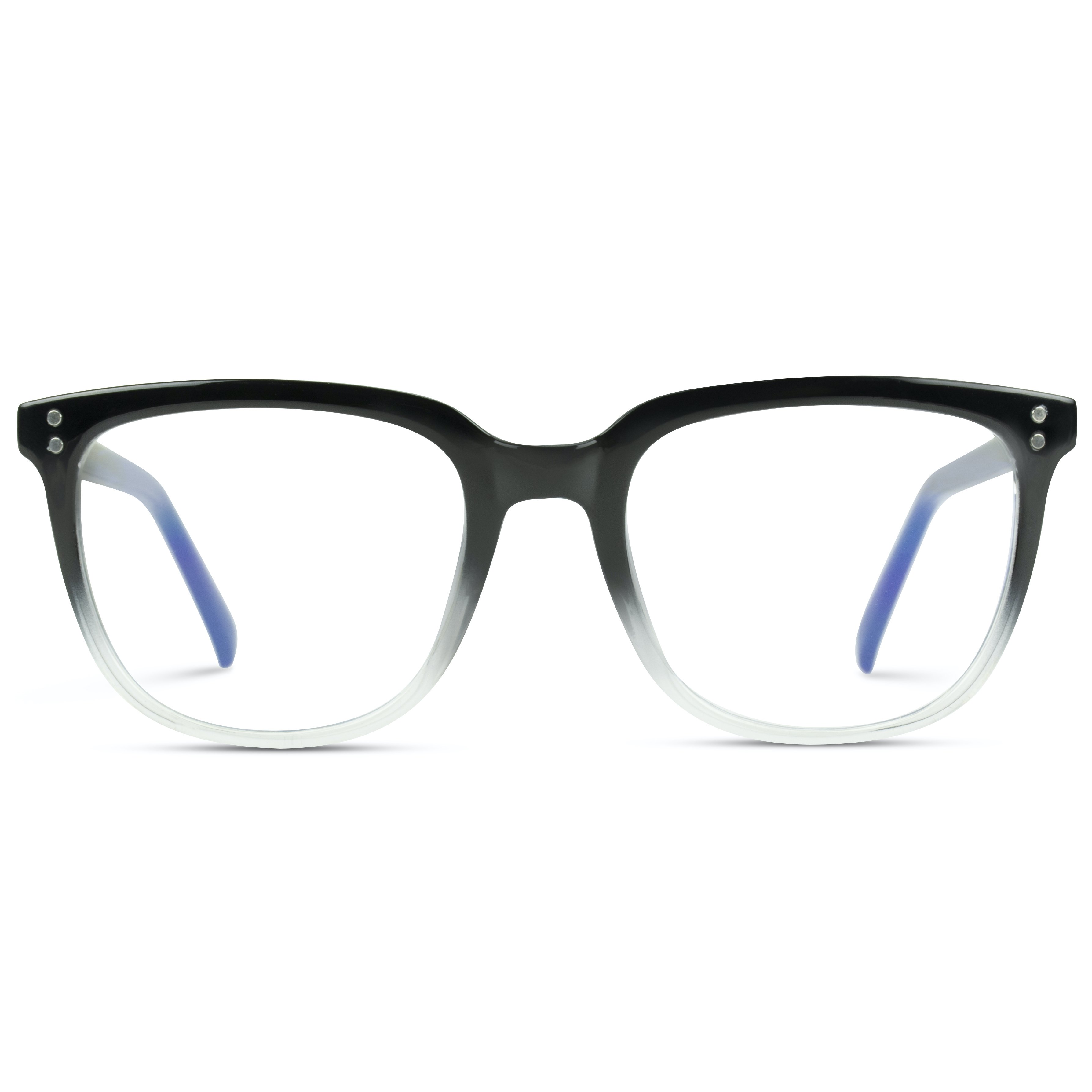 WearMe Pro Square Rectangular Classic Flat Top Women Men Unisex Blue