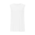 thumbnail image 4 of ZQUUVOU Tank Top For Women Solid Color Round Neck Casual Tops (White,XL), 4 of 6