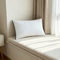 thumbnail image 6 of Breathable Medium/Firm Bed Pillow for Side, Back, and Stomach Sleepers, Sustainable Fiber Fill and Tencel Cover Blue, 6 of 6