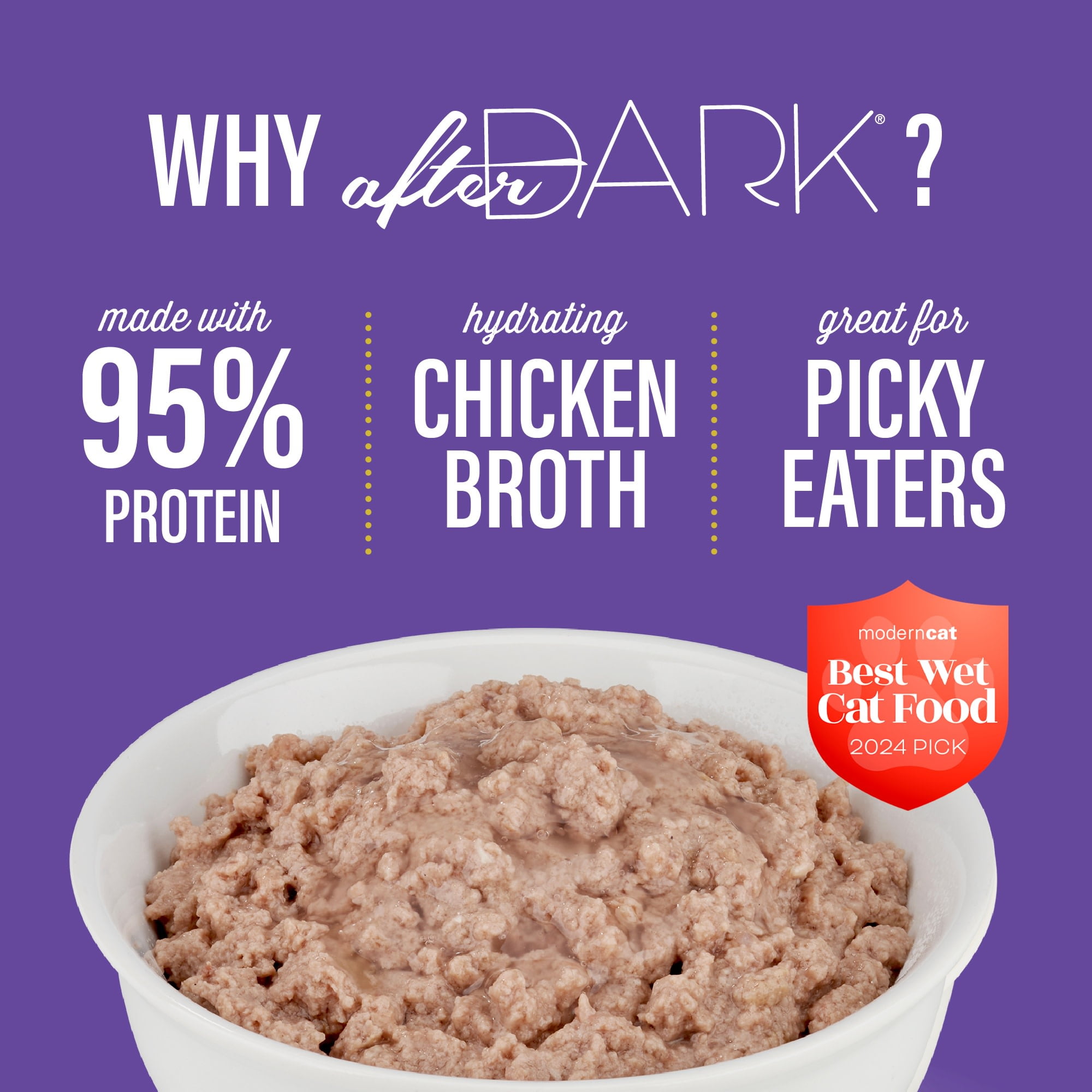 (12 pack) Tiki Cat After Dark Pate Wet Cat Food, Chicken & Quail, 3 oz. Can