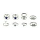 thumbnail image 2 of Anillos para mujer, regalos para mujer, conjunto de 8 piezas vintage para mujer, apilables por encima de los nudillos, anillo para mujer, 2 of 4