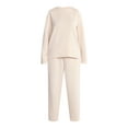 thumbnail image 4 of Lissome Women's Luxe Scuba Knit Top and Pants Pajama Set, 2-Piece, Sizes S-3X, 4 of 4
