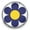 Dark Blue, variant on Snap Jewelry 18MM Blue Simple Flower Ginger Charm Button