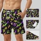 thumbnail image 5 of Ceisia Men's Relaxed Fit Mardi Gras Celebration Swim Trunks | Double-Layer Quick-Dry Beach Shorts | Elastic Waist Party Shorts Gift, 5 of 5