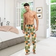 thumbnail image 7 of Christmas Squares Snowmen Hearts Men's Pajama Pants with Pocket Lounge Pants Pajama Sleep Pant Pj Comfortable, 7 of 7