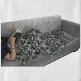 thumbnail image 6 of Black and White Soft Flannel Fleece Throw Blanket, Monochrome Lace Pattern with Floral Motifs and Foliage Medieval Design, Cozy Plush for Indoor and Outdoor Use, 70" x 90", Black White, by Ambesonne, 6 of 6