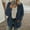 Dark Blue, variant on Women's Cardigan Sweaters Plus Size 2024 Fall Casual Loose Fit Long Sleeve Buttons Warm Knit Sweaters Cardigan Coat With Pockets Black XXXXXL