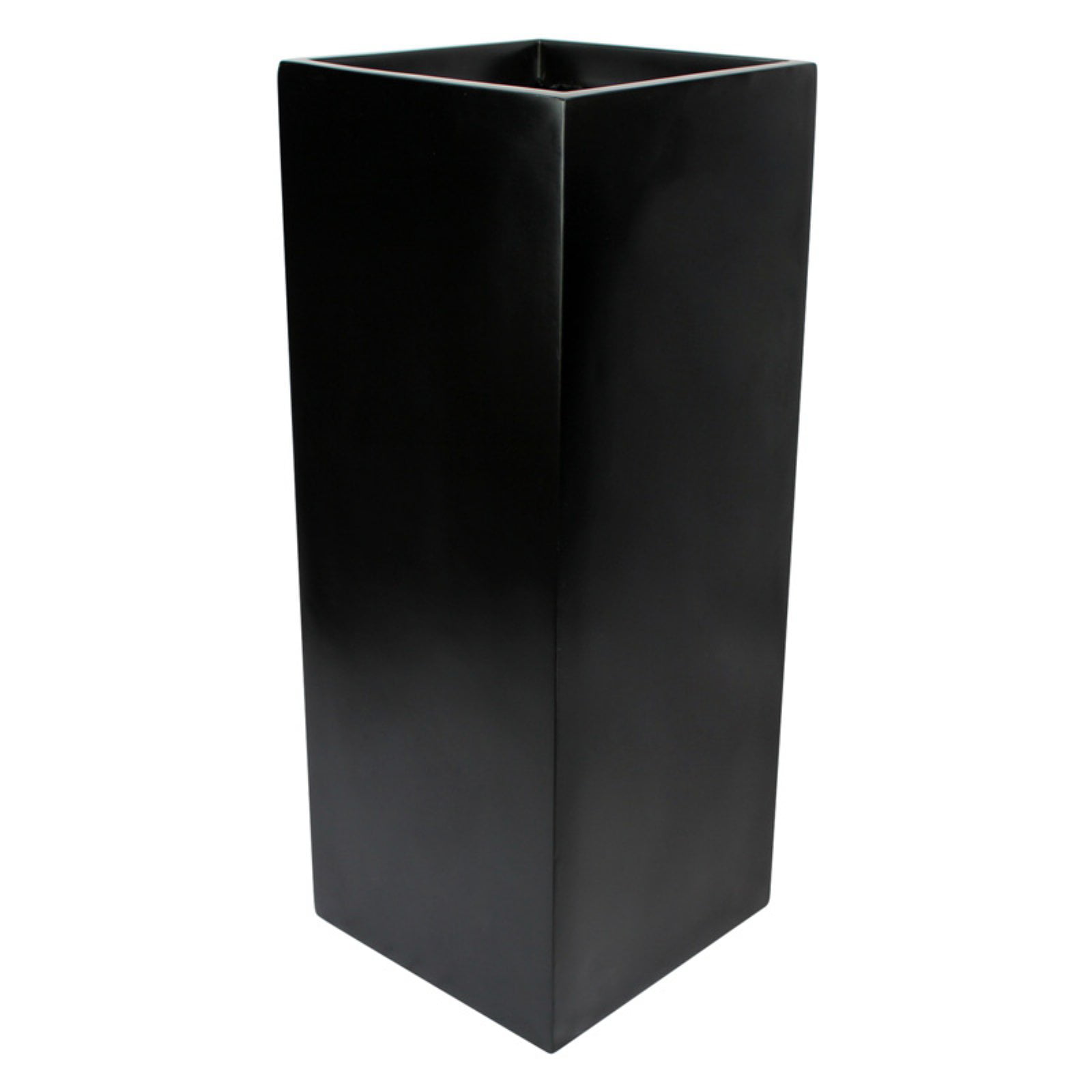 Large Cube Fiberglass Planter In Apple Red 13-21 Inches