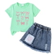 thumbnail image 4 of UAYOTSE Girls Summer Outfits 3T 4T 5T 6T 7T Girl Clothes Sleeveless Tops and Shorts Set with Pockets,Sizes 2-3 Years, 4 of 4