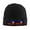 Black, variant on Flag Of Haiti Beanie Hat Men Women Warm Printed Cap Knit Beanies Hats Outdoor Winter Deep Heather