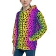thumbnail image 2 of Kdxio Animal Paw Rainbow Pattern Kids Boys Girls Zip Up Hoodie 3D Printed Hooded Sweatshirt Hoody Coat with Pocket 7-12 Y-Medium, 2 of 6