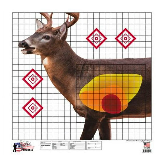 Pro-Shot WDSI5PK American Whitetail Sight-In Target 25"x 25" 5 Pack