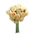 thumbnail image 2 of Sunjoy Tech 1 Bunch Artificial Flower No Watering Never Fade Realistic Looking 27 Heads Tea Rose Simulation Bouquet Decoration Home Decor, 2 of 8
