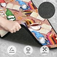 thumbnail image 3 of Disketp Gnomes Books Tea Cups for Crystal Velvet Car Mats Four-Piece Set,All-Season Automotive Protection, Vehicles, Cars, Trucks, and SUVs,Anti-Slip Design, 3 of 7