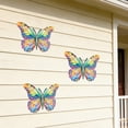 thumbnail image 4 of Rirozkan Metal Butterfly Wall Decor, Colorful Garden Art, Iron Wall Sculpture, Rust-Resistant Yard Fence Ornament for Outdoor Courtyard and Patio, 4 of 6
