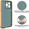 thumbnail image 2 of for Gray iPhone 15 Pro Max Case with Ring Holder Kickstand [with Magnetic] Soft TPU Bumper, Glitter Gold Electroplated Cover Full Camera Protective Phone Case for iPhone 15 Pro Max 2023, 2 of 13