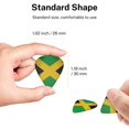 thumbnail image 4 of 6 Pack Guitar Picks Plectrums Jamaica Flag Jamaican Guitar Pick Guitar Picks for Women Men Beginner Guitar Palyers, 4 of 7