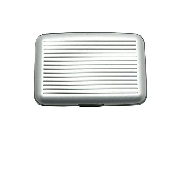 Ultra Slim Silver Color Aluminum Wallet ID Holder