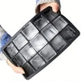 thumbnail image 3 of 15-Grid Square Silicone Ice Tray Food Grade Silicone Ice Cube Mold, High Elasticity Repeated Freezing Deformation Resistant Reinforced Edges Easy Demolding No Cracking Sticking,, 3 of 4
