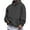 Dark Gray #50, variant on Long Hoodies Mens Kangaroo Pockets Fleece Hoodie Fall Winter Solid Loose Outdoor Sweatshirts Cotton Big and Tall Hooded Pullover Dark Gray L