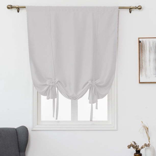 Sexy Dance Cortina opaca para cocina de baño, cortinas romanas con globos de amarre ajustables para ventanas pequeñas, cenefa para oscurecer la habitación, cortinas, bolsillo para barra de panel