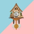thumbnail image 5 of BallsFHK Cuckoo Cuckoo Wall Clock Chime Alarm Clock Retro Clock Wooden Living Room Clock, 5 of 5