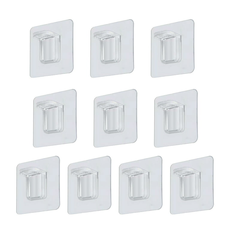 HES 10pcs Shelf Bracket - Self-Adhesive Punch-free Floating Wall Shelf Support - Household Supplies, Size: 6