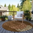 thumbnail image 5 of Addison Rugs Chantille Indoor/Outdoor Transitional Circles Paprika Washable Round Rug, 8' x 8', 5 of 5