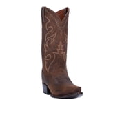 Dan Post Boots Mens Renegade Distressed Embroidered Pull On Snip Toe Cowboy